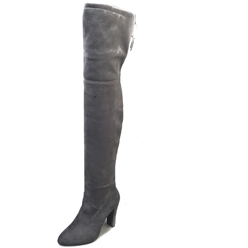 Elegante Overknee-Stretchstiefel mit Blockabsatz – Stil trifft Komfort